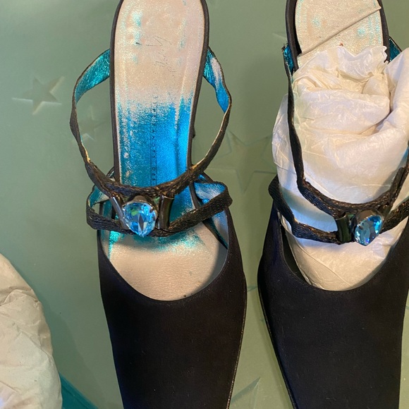 Giuseppe zanotti aquamarine stone heels - Picture 14 of 14